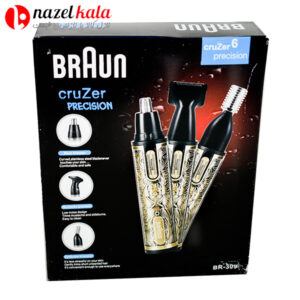 موزن گوش بینی و ابرو سه کاره براون مدل BR-309