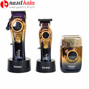 ست 3 عددی ماشین اصلاح حجم زن و خط زن و شیور کیمی مدل KM-8557
